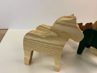 Holzdeko Dalapferde von K&uuml;sten-CAD